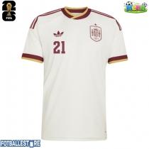 Spania Mikel Oyarzabal #21 Bortedrakt VM 2026 Kortermet